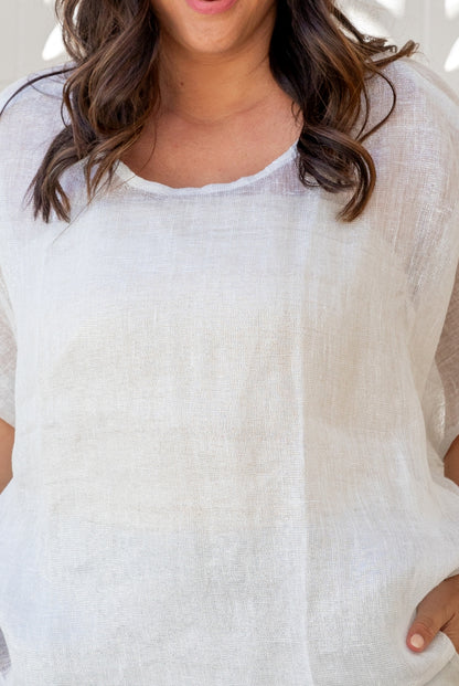 Sparkly Lurex Thread Venice Top - one size