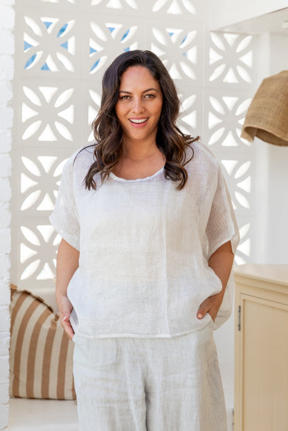 Sparkly Lurex Thread Venice Top - one size