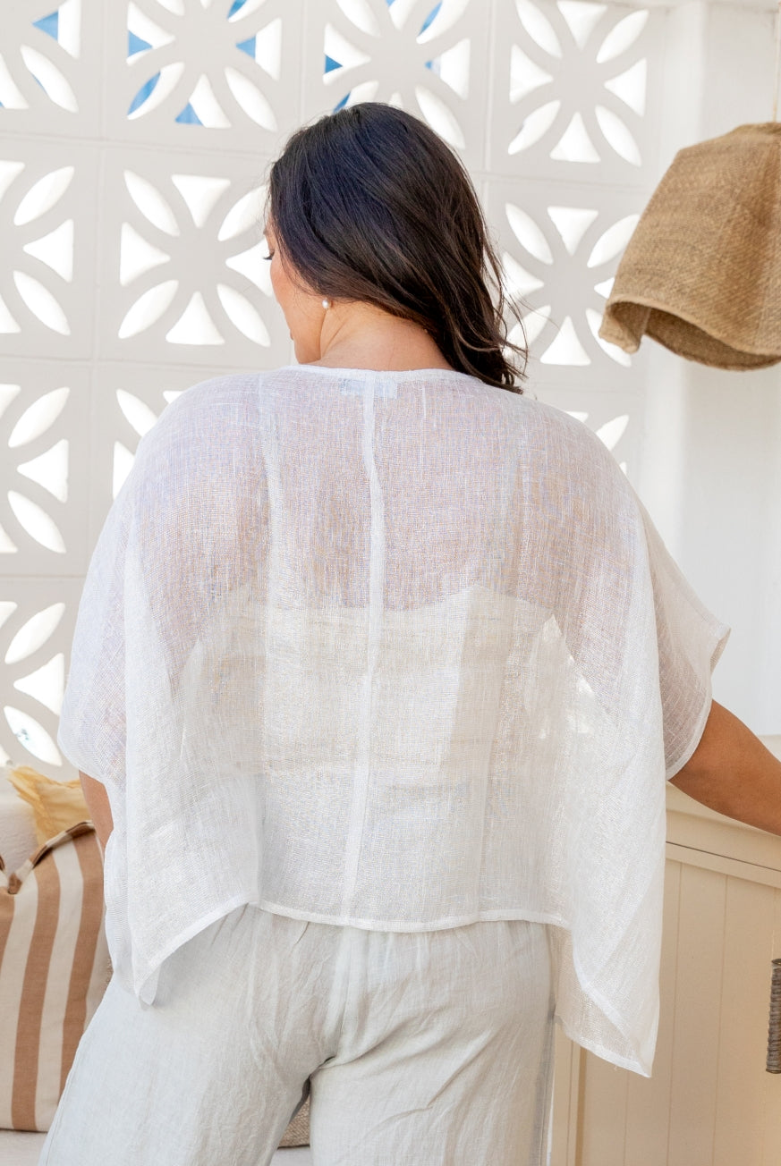 Sparkly Lurex Thread Venice Top - one size