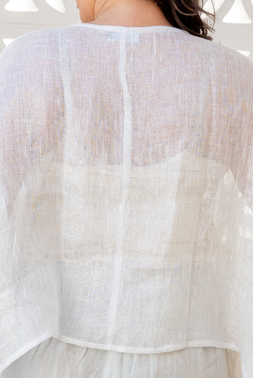 Sparkly Lurex Thread Venice Top - one size