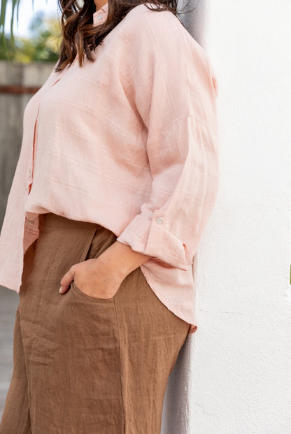 Capri Pants in Pure Linen