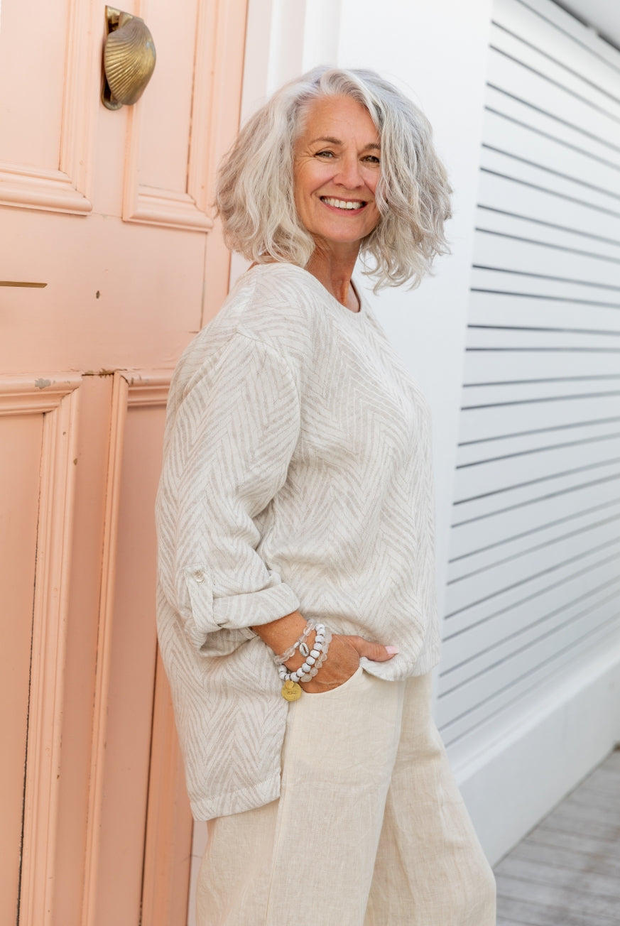 Capri Pants in Pure Linen