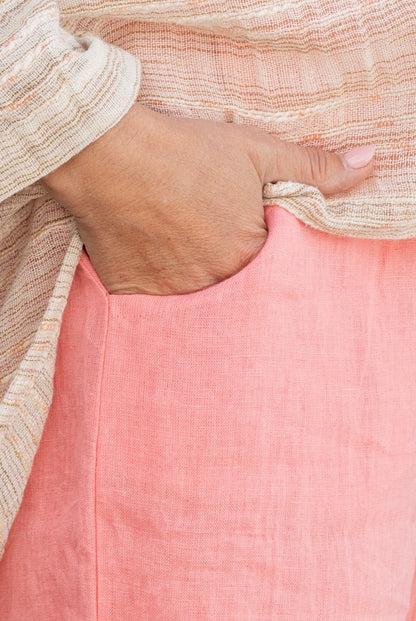 Capri Pants in Pure Linen