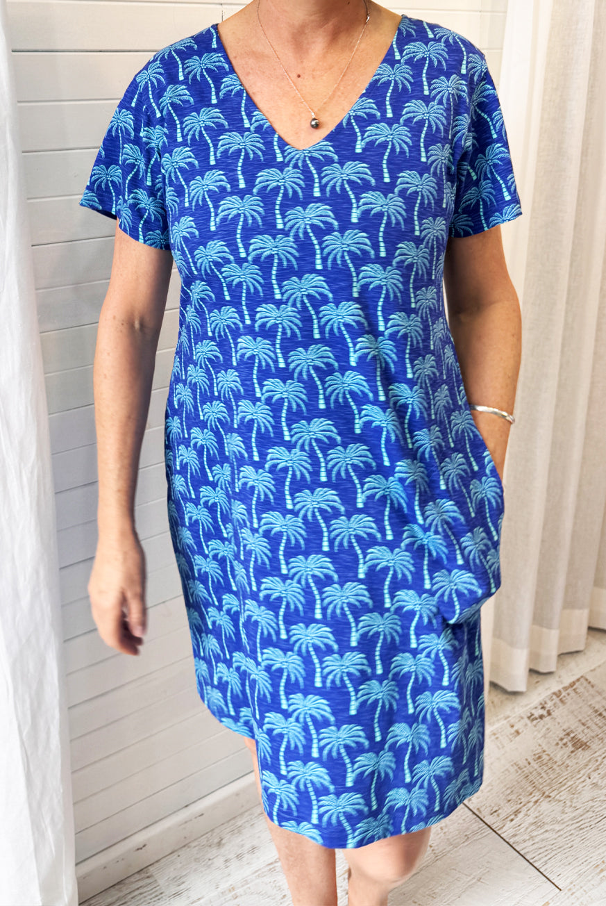 Palm Tree Sleeve Dress