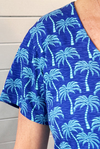 Palm Tree Sleeve Dress