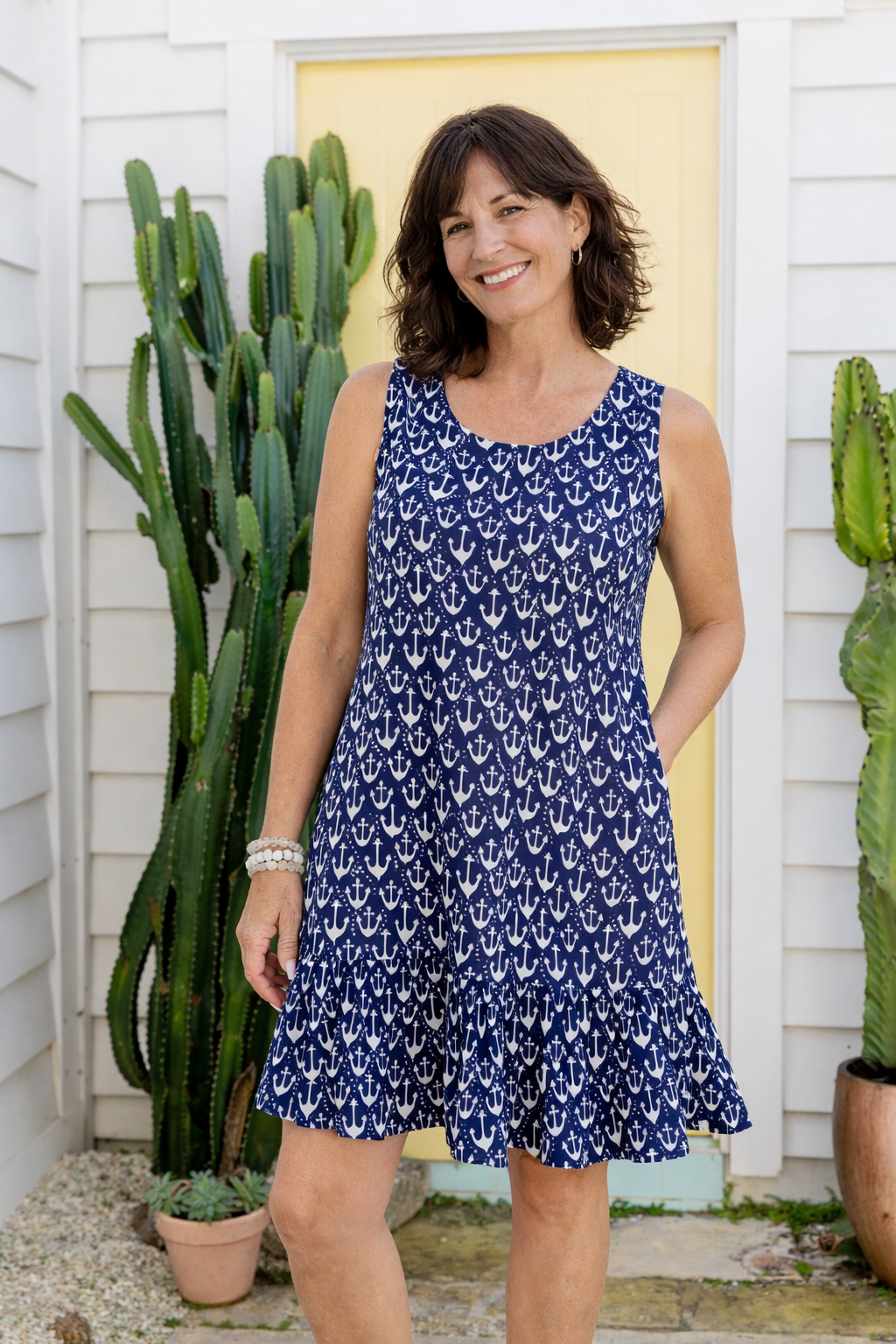 Anchor Cotton Dress