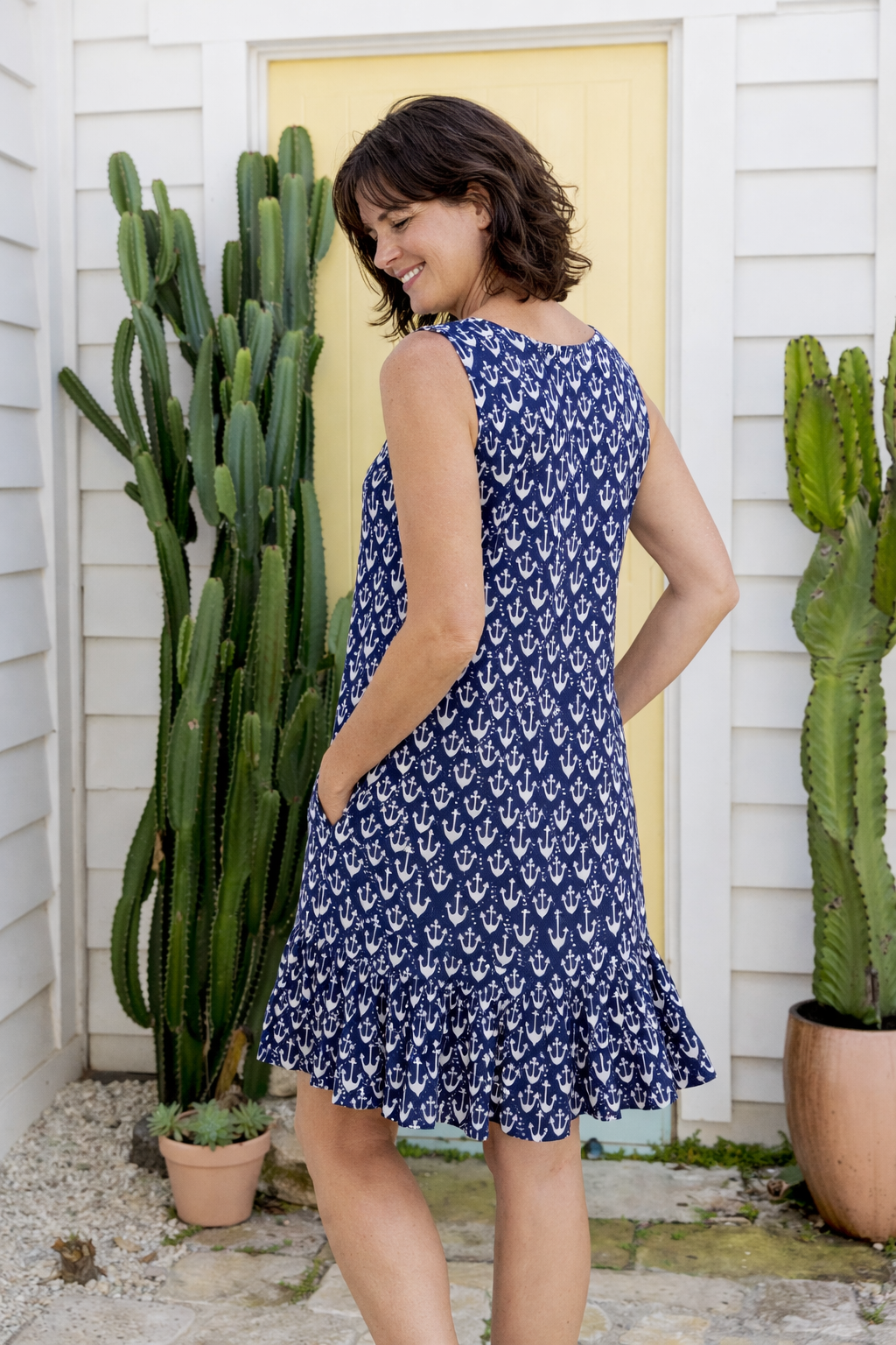 Anchor Cotton Dress