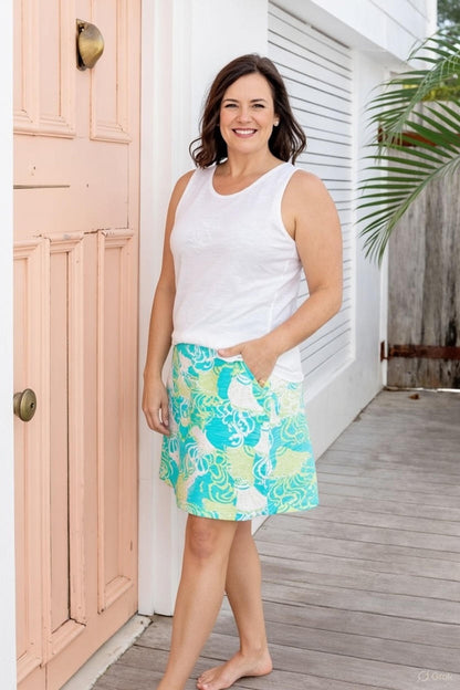 Frilly Fish Cotton Beach or Golf Skort