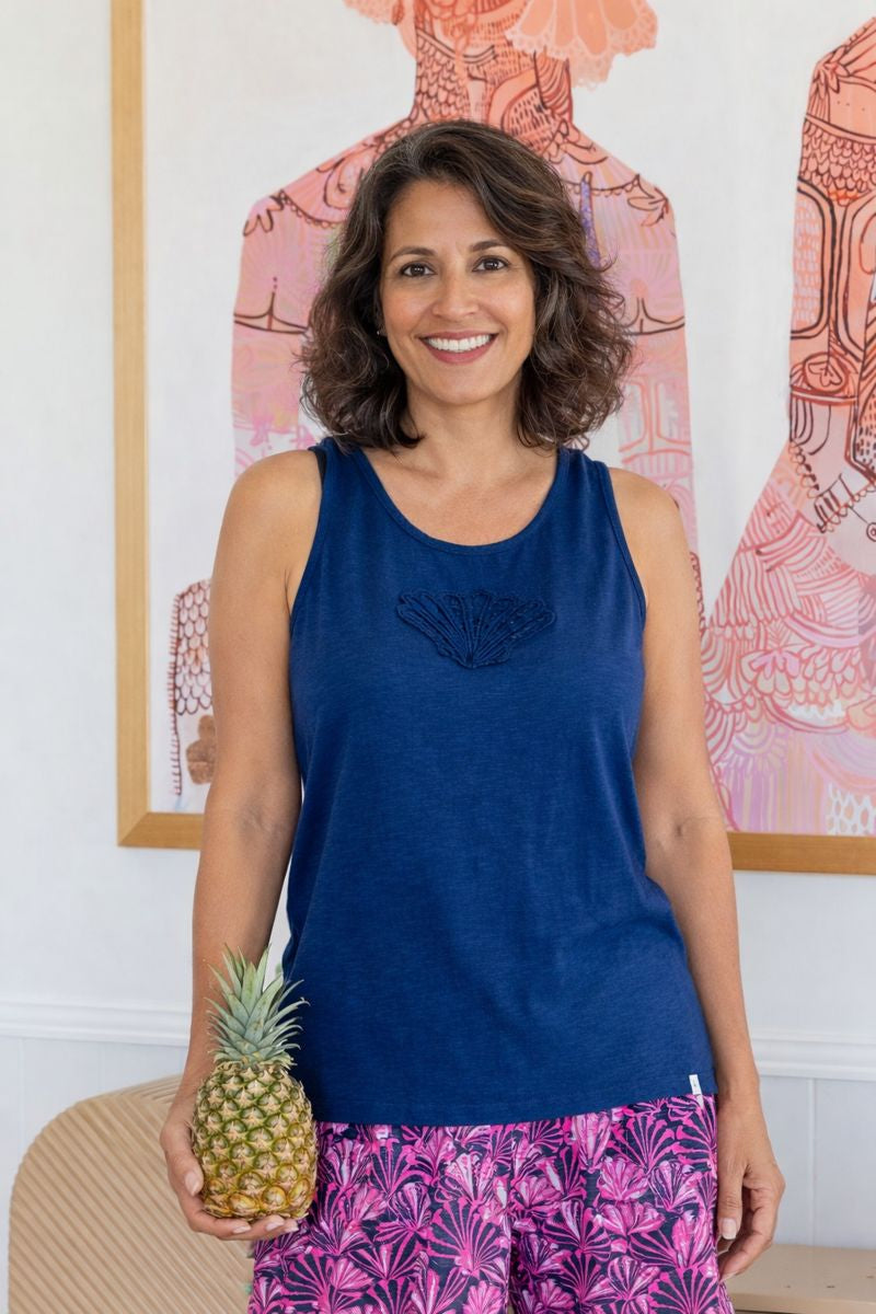 SeaShell Cotton Tank Top