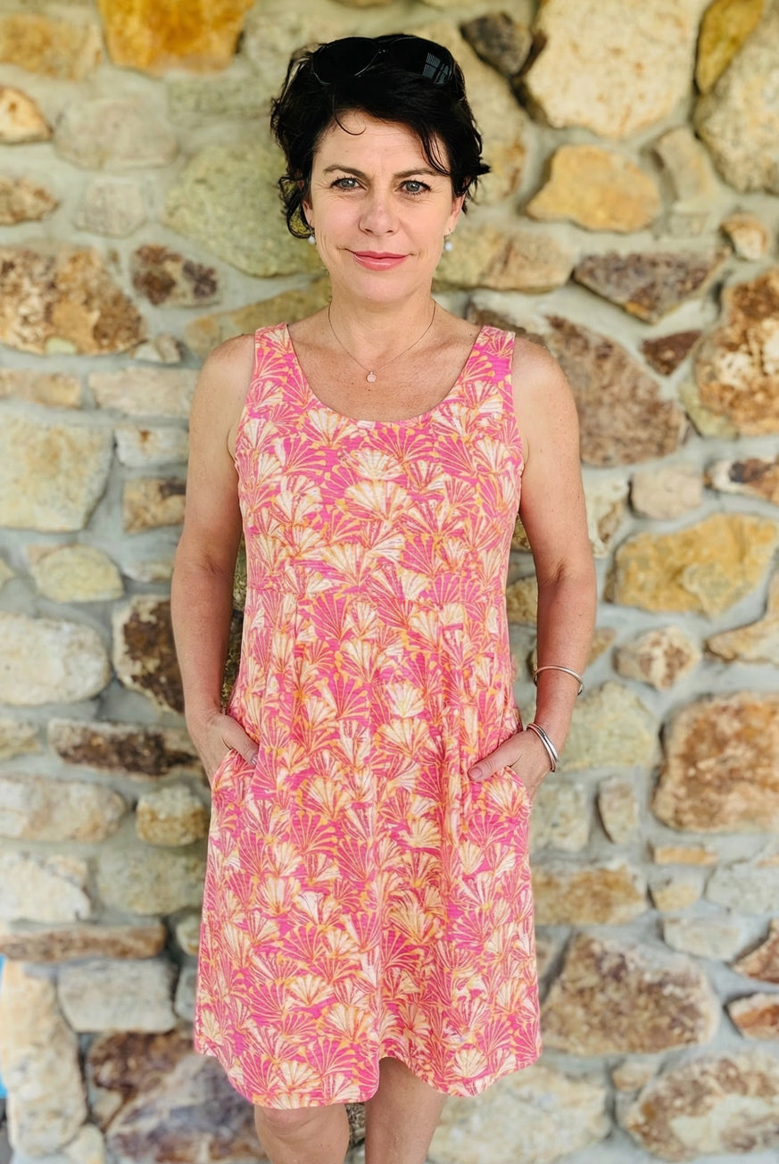 Shell Cotton Beach Dress