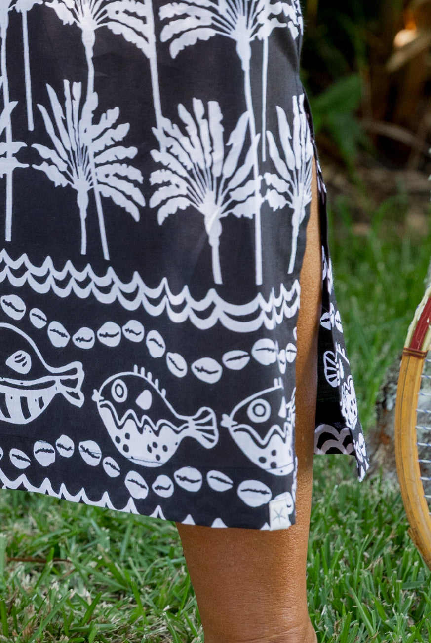 Umbrella Palm Cotton Pants