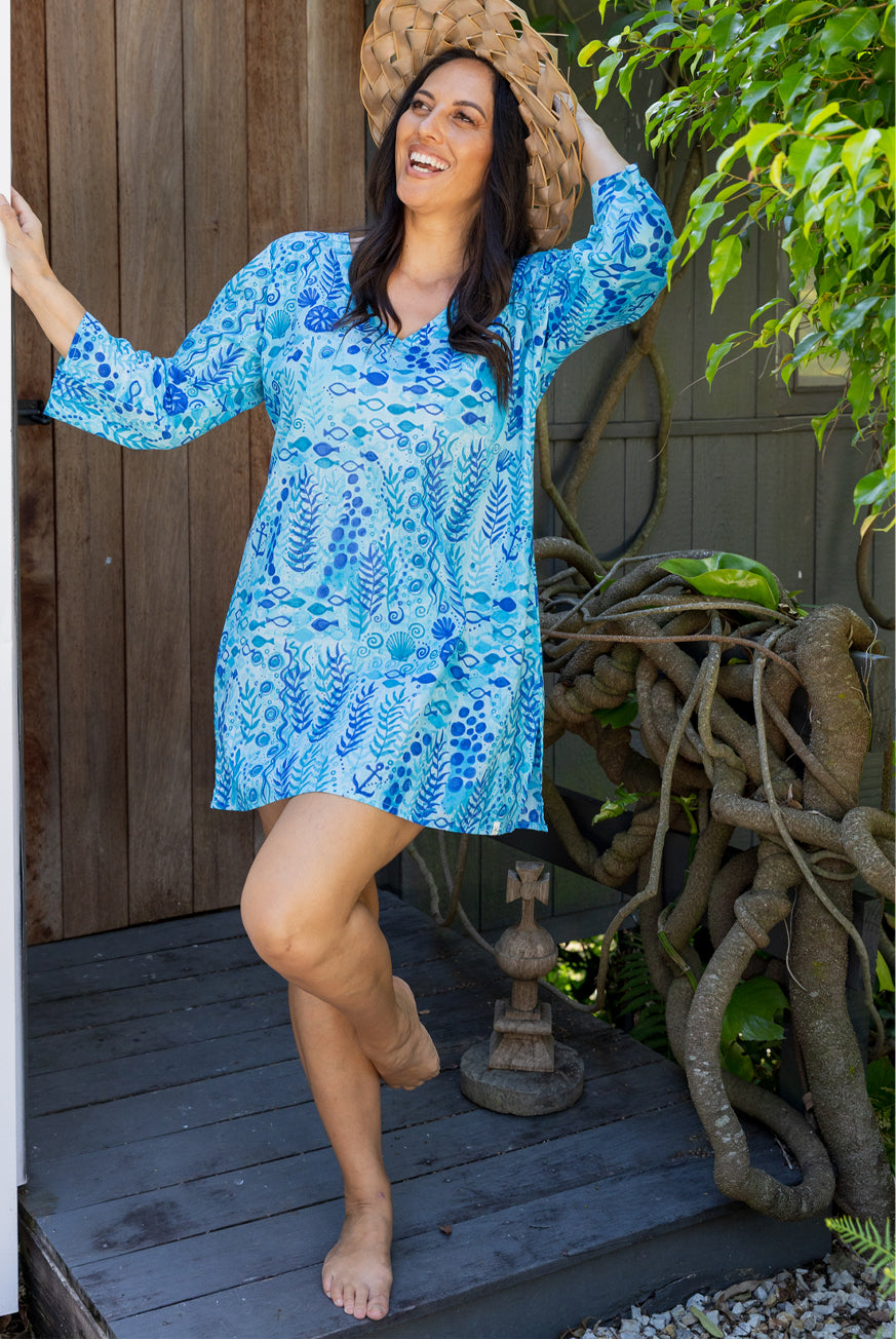 Seaweed Cotton Beach Tunic