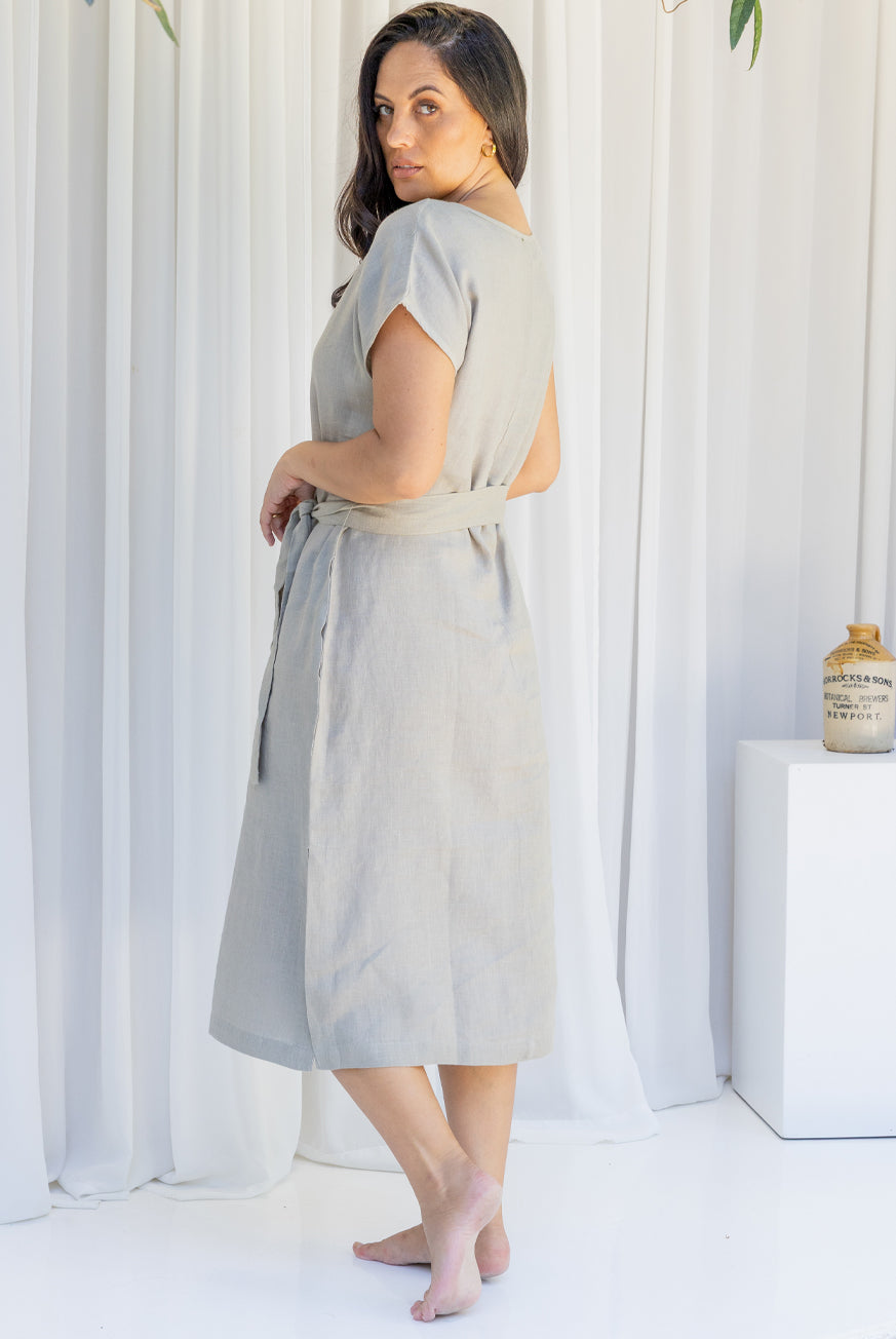 Luna Pure Linen Dress