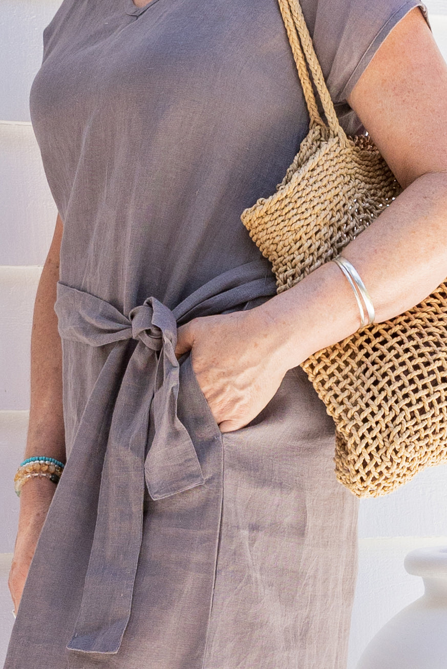 Luna Pure Linen Dress