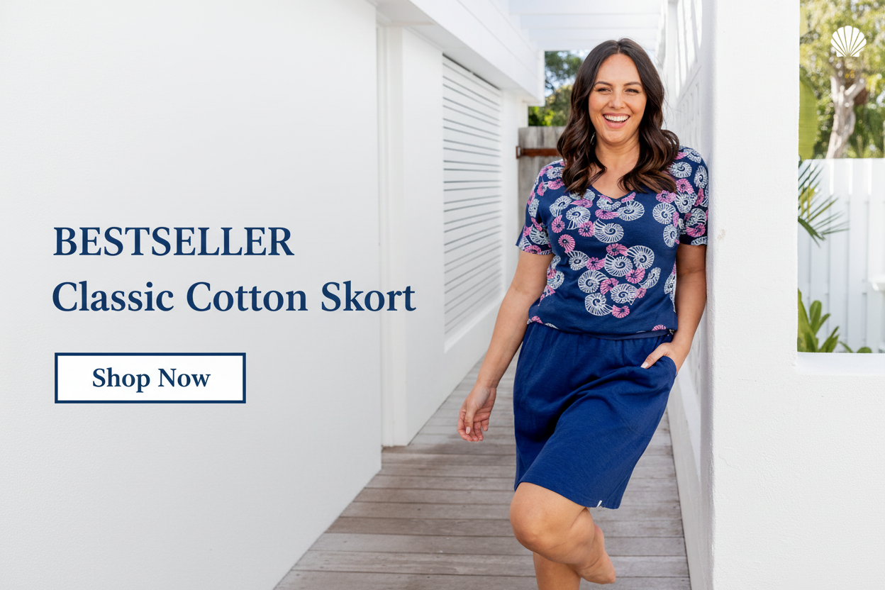 Classic Cotton Skort Homepage Banner