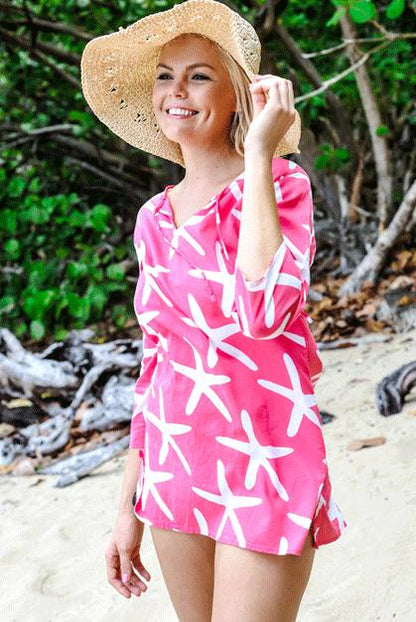 Starfish Pure Cotton Beach Tunic Cover up
