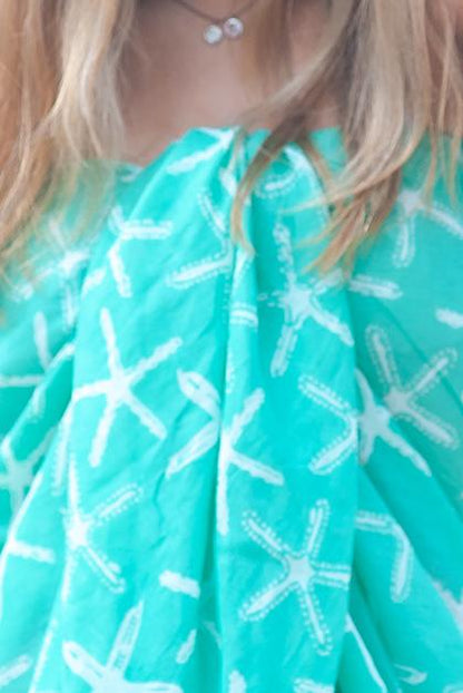 Wishes Printed Cotton Sarong Pareo