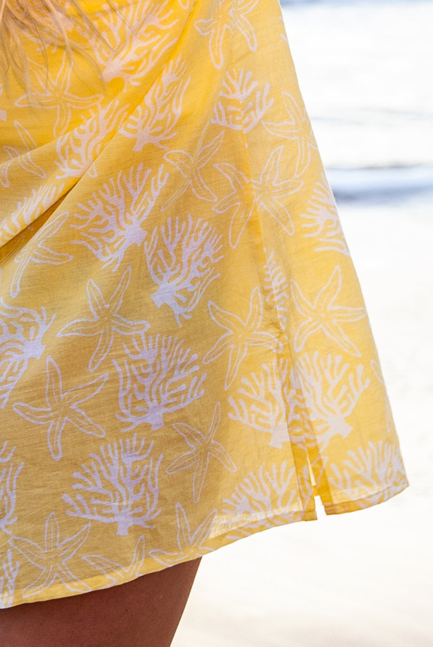 Coral Reef Cotton Beach Tunic Coverup