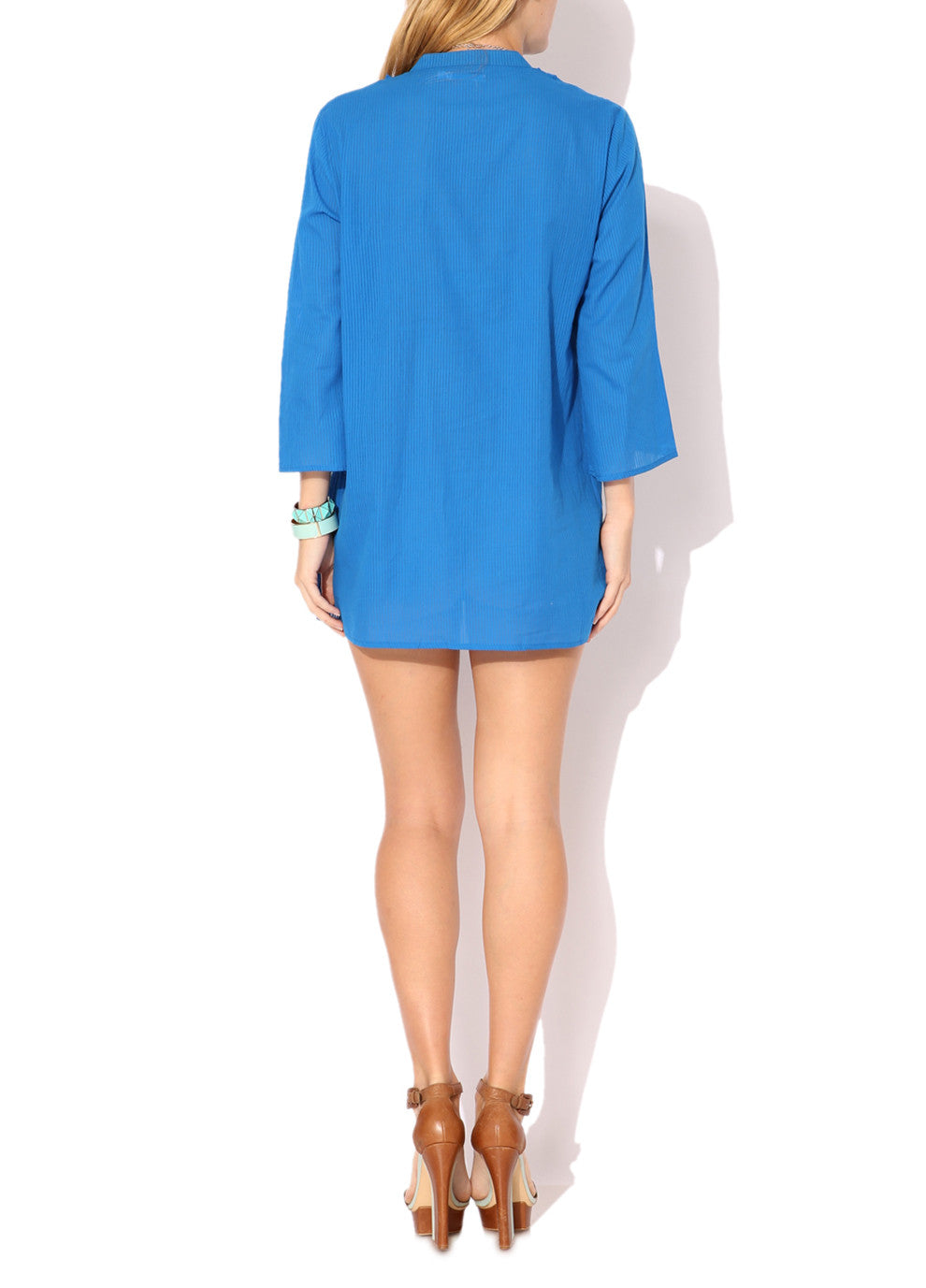 Frilly Beach Tunic in pure cotton KV284