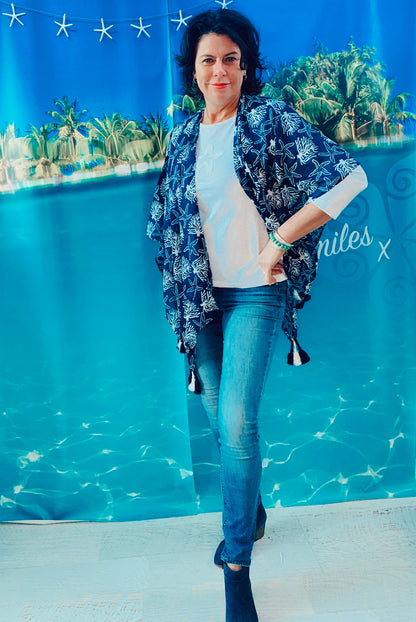 Coral Reef Kimono Beach Coverup