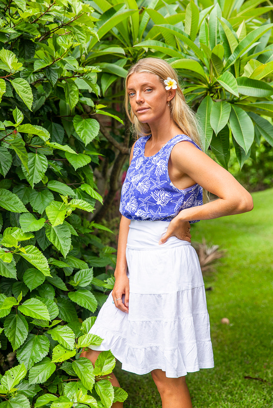 Coral Reef Cotton Beach Tank Top