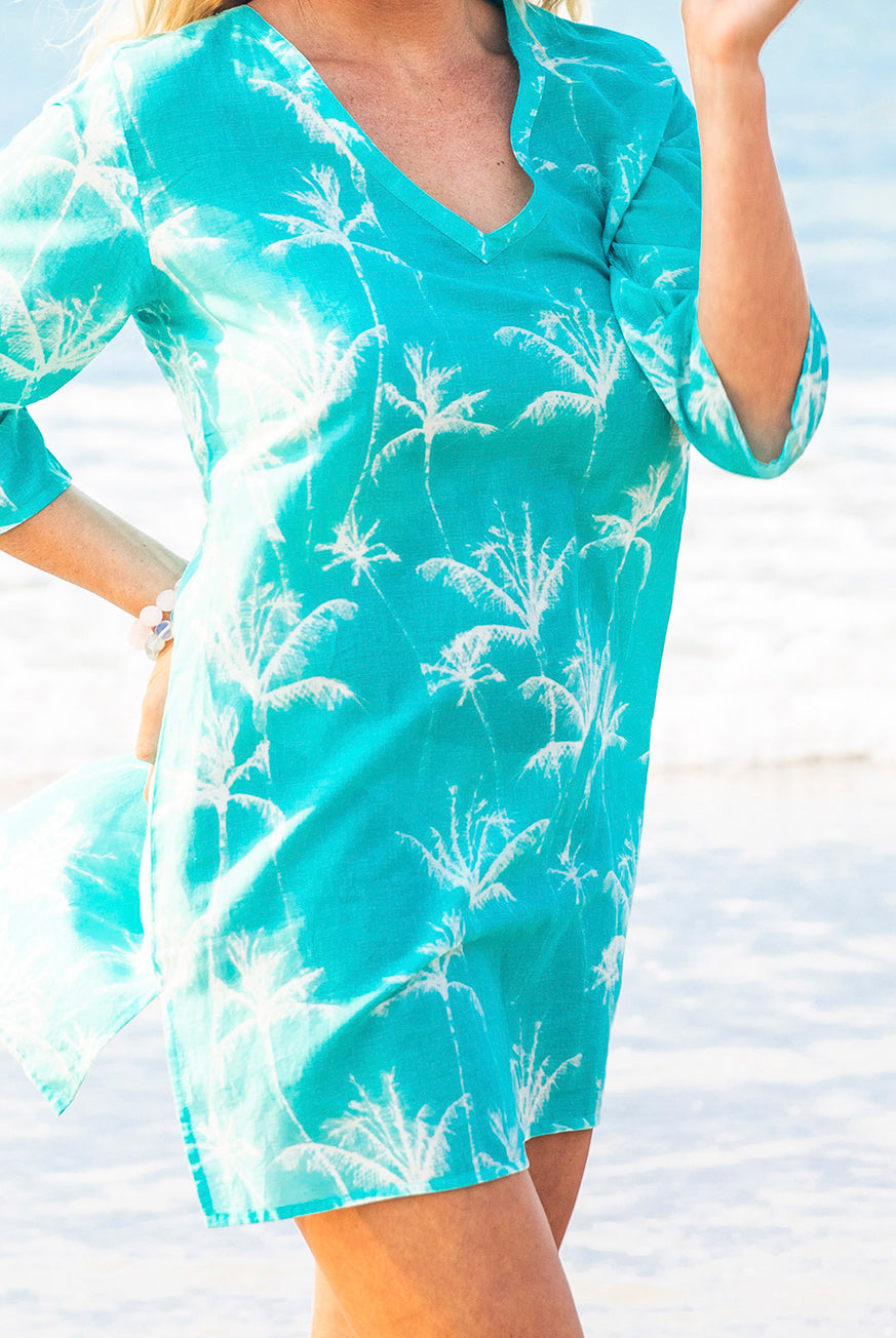 Palm Island Cotton Beach Tunic Coverup KV522