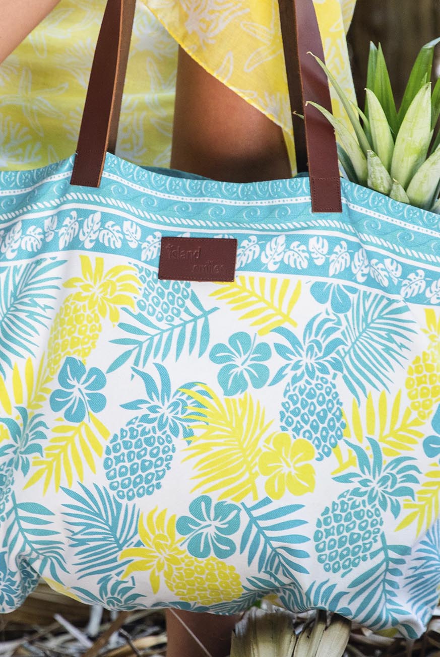 Pina Colada Cotton Beach Bag KVBBPC