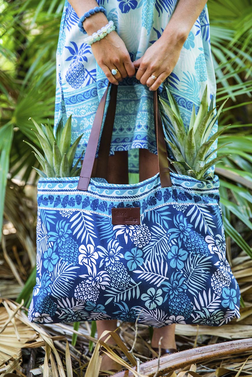 Pina Colada Cotton Beach Bag KVBBPC