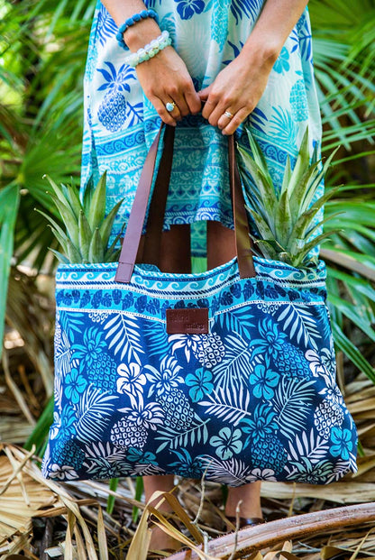 Pina Colada Cotton Beach Bag KVBBPC