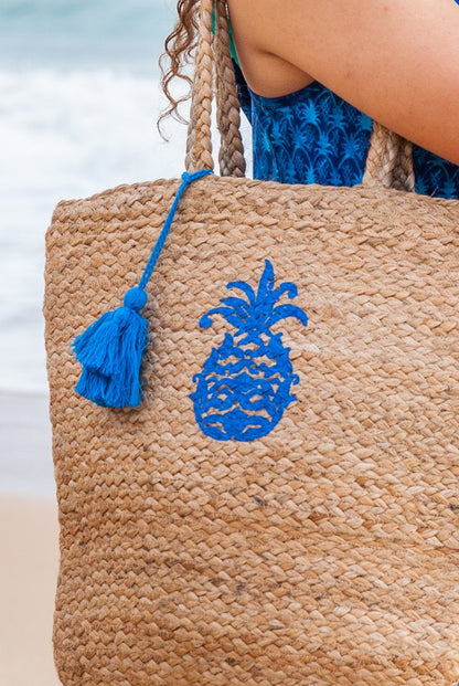 Tango Jute Cotton Beach Bag KVJBTN