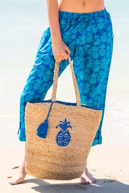 Tango Jute Cotton Beach Bag KVJBTN