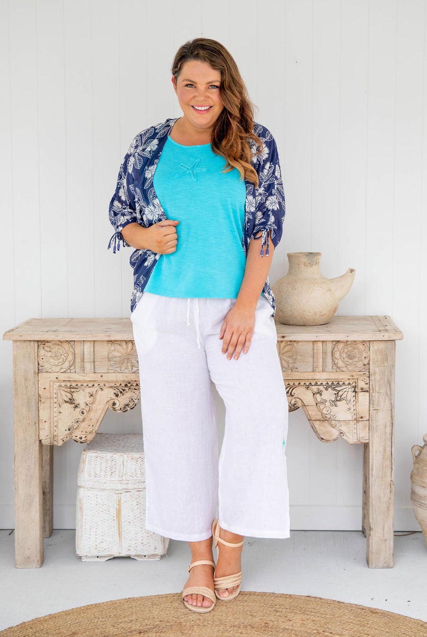 Lahaina Tropical Kimono Coverup