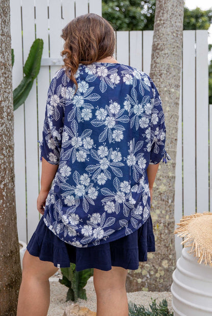 Lahaina Tropical Kimono Coverup