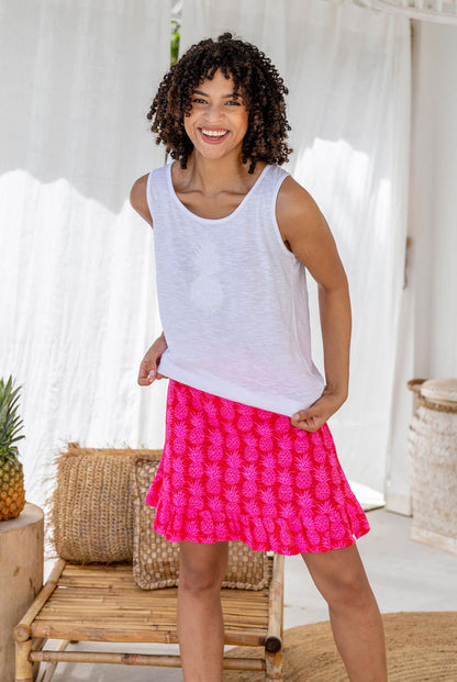 Pineapple Cotton Beach Skirt
