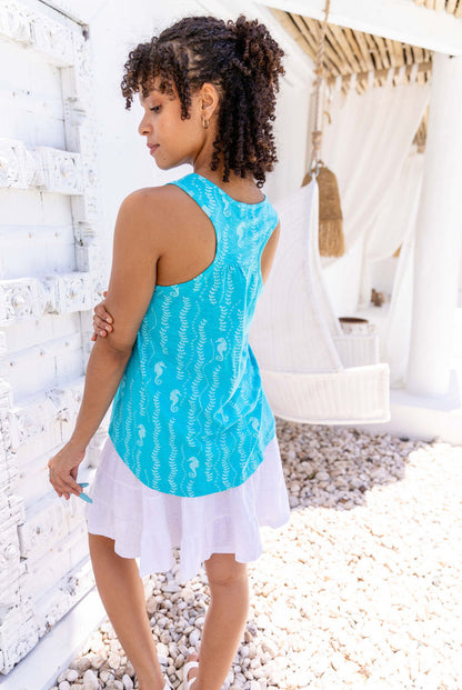 Seahorse Beach Tank Top