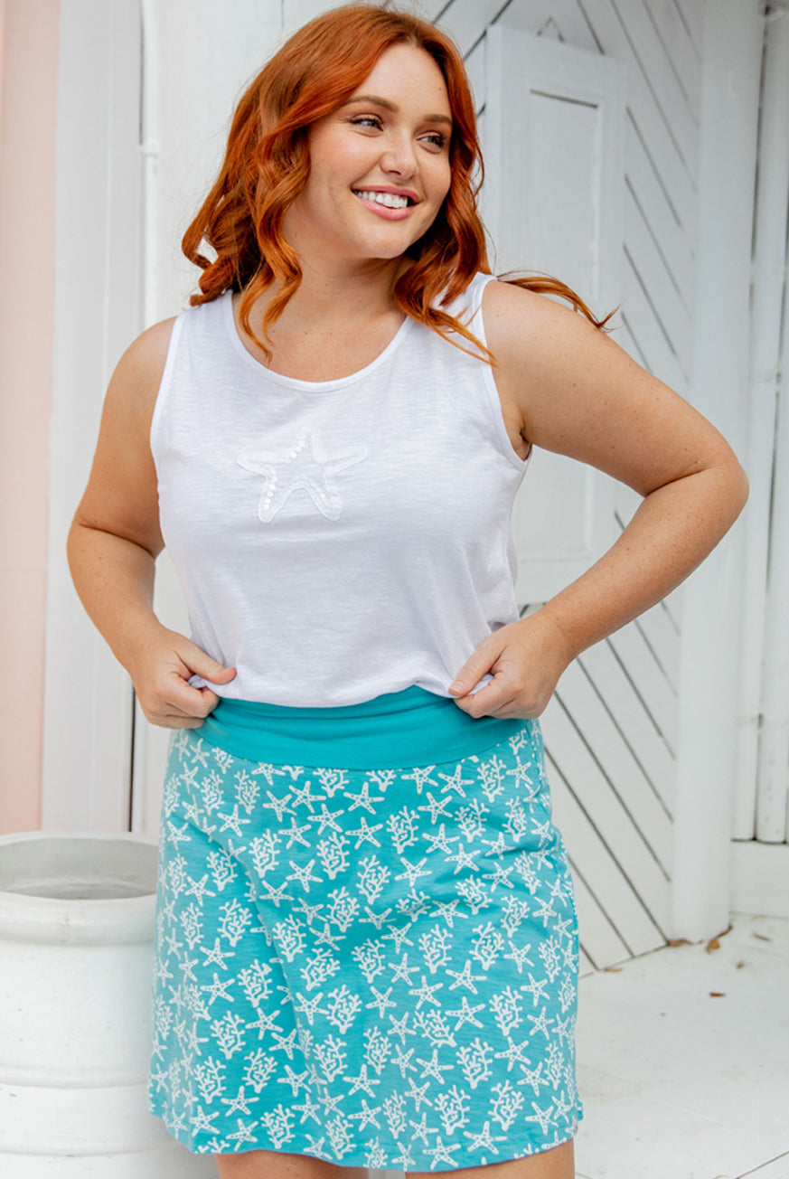 Atoll Cotton Golfing Beach Skort